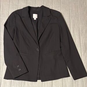 Halogen Black Tailored Blazer Professional Suit Jacket